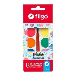 ACUARELA FILGO X8 + PINCEL