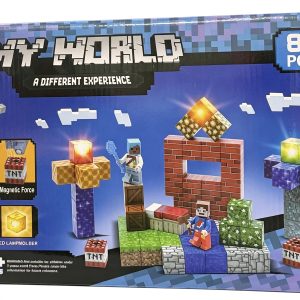 Minecraft Imantado con Luz 82pcs
